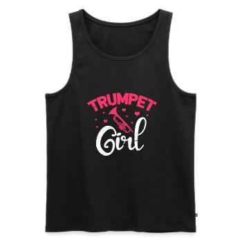 Trompet Girl - Débardeur bio Premium Homme - noir - Devant - Michal (187cm)