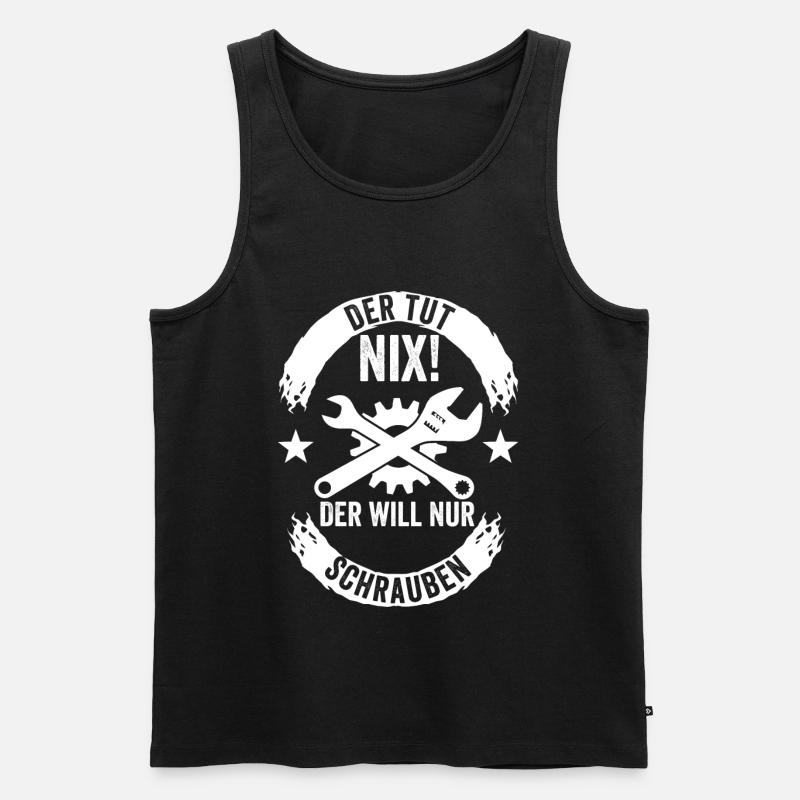 Auto Tuning Schrauber - Männer Premium Bio Tank Top - Schwarz