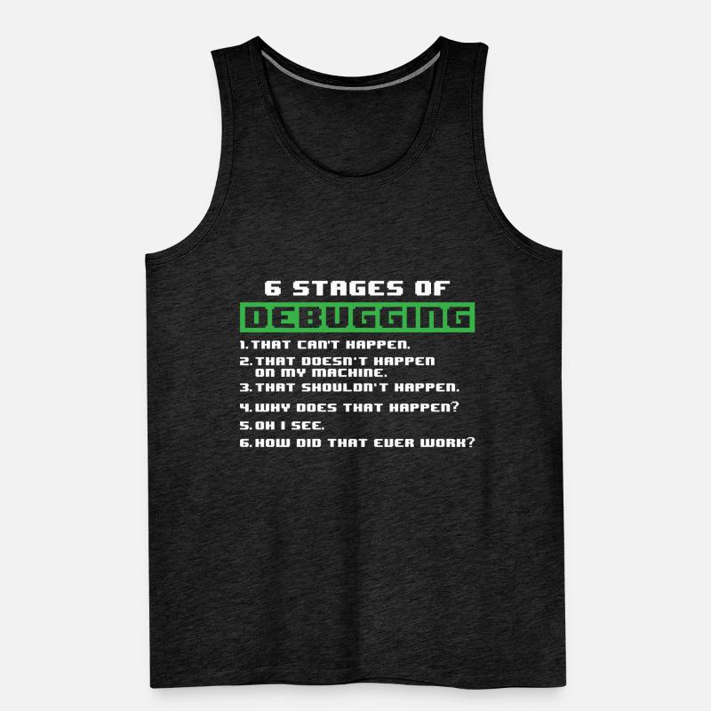 Debugging programmer Men's Premium Organic Tank Top