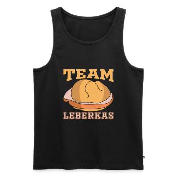 Team Leberkas Geschenk - Männer Premium Bio Tank Top - Schwarz - Vorne - Michal (187cm)