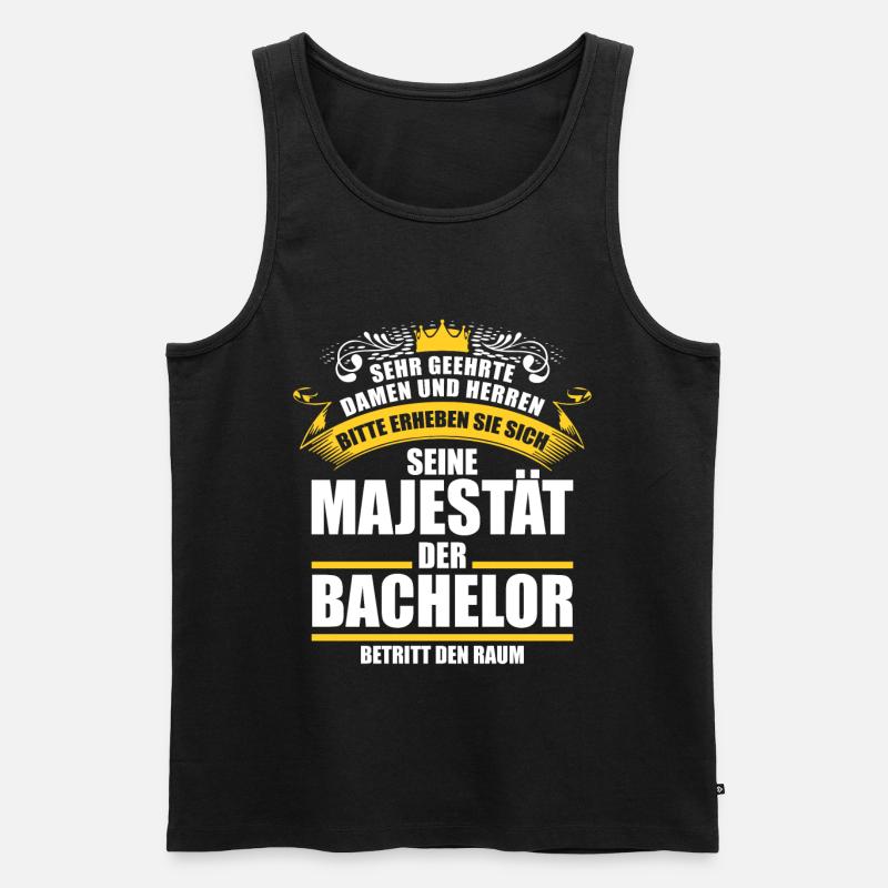 Bachelor 2020 Abschluss Geschenk - Männer Premium Bio Tank Top - Schwarz