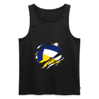volleyball - Men's Premium Organic Tank Top - black - Front - Michal (187cm)