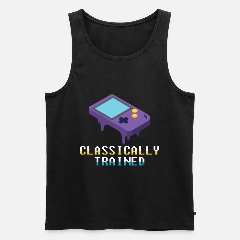 Classically Trained - Game Boy Gamer - Männer Premium Bio Tank Top - Schwarz