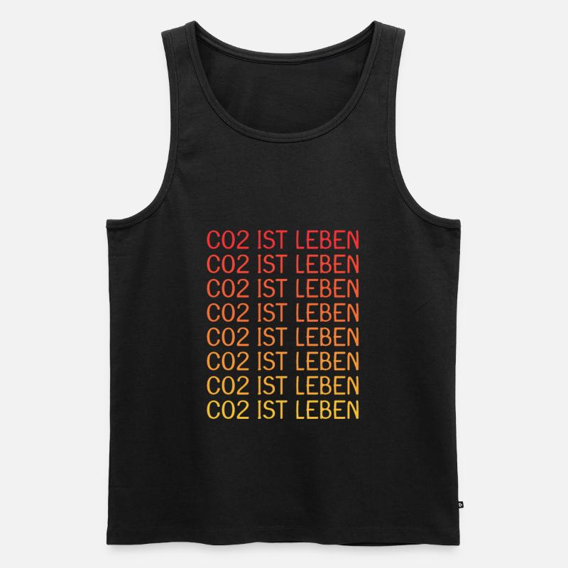 CO2 ist Leben - Männer Premium Bio Tank Top - Schwarz