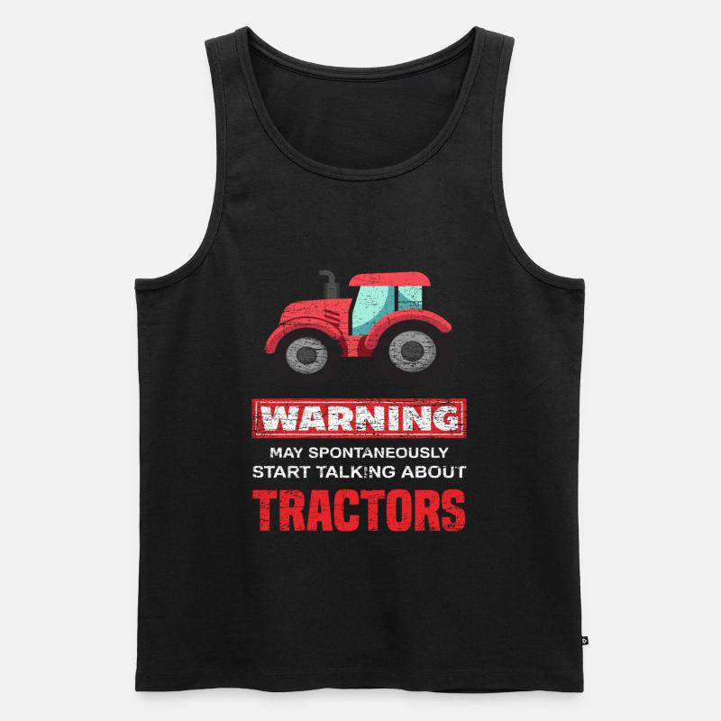 Bauer Traktoren - Männer Premium Bio Tank Top - Schwarz