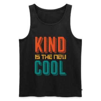 Kind est le nouveau cool - Débardeur bio Premium Homme - noir - Devant - Michal (187cm)