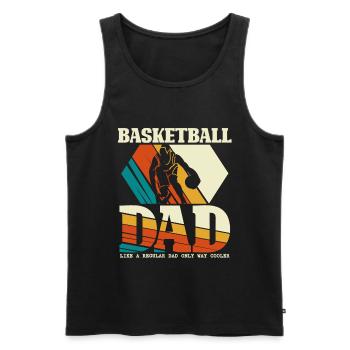 Basketball dad - basketball fathers day - Men's Premium Organic Tank Top - black - Front - Michal (187cm)