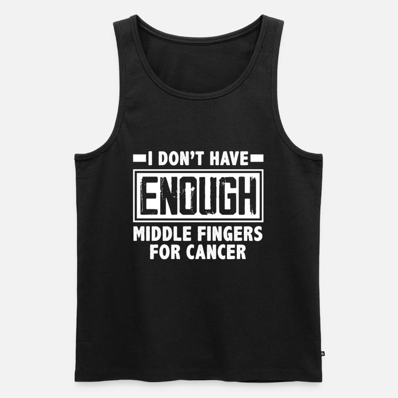 Chemo Krebs Stinkt - Männer Premium Bio Tank Top - Schwarz