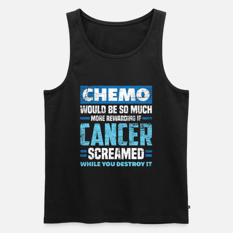 Chemo Krebs - Männer Premium Bio Tank Top - Schwarz