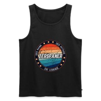 Zerspanungsmechaniker Dreher Fräser Geschenk - Männer Premium Bio Tank Top - Schwarz - Vorne - AI Model Male 178 light (178cm)