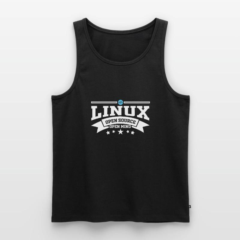 Logiciel Linux système d'exploitation informatique Débardeur bio Premium Homme