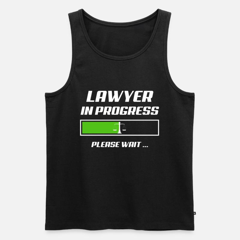 Rechtsanwalt Student - Männer Premium Bio Tank Top - Schwarz