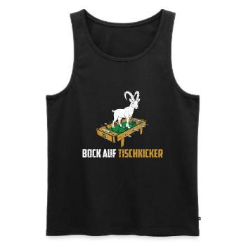 Tischfußball Kicker Tischkicker Geschenk - Männer Premium Bio Tank Top - Schwarz - Vorne - Michal (187cm)
