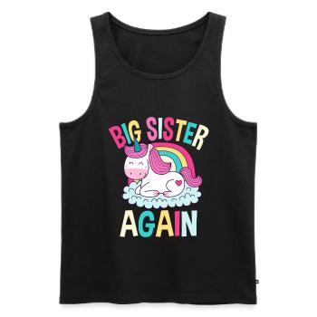 Sister family offspring gift - Men's Premium Organic Tank Top - black - Front - Michal (187cm)
