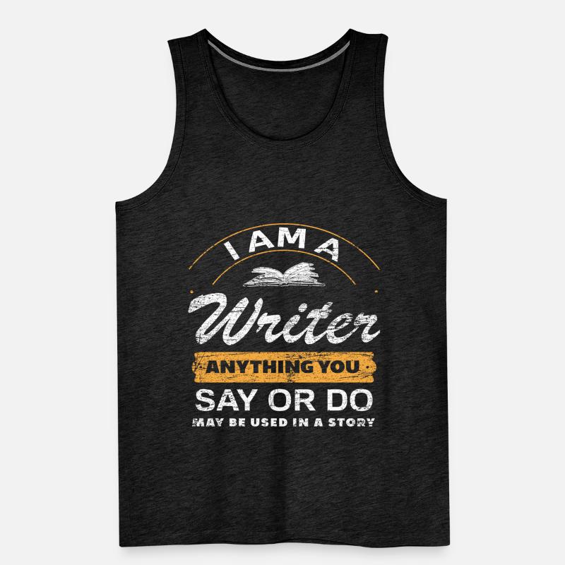 author Men's Premium Organic Tank Top