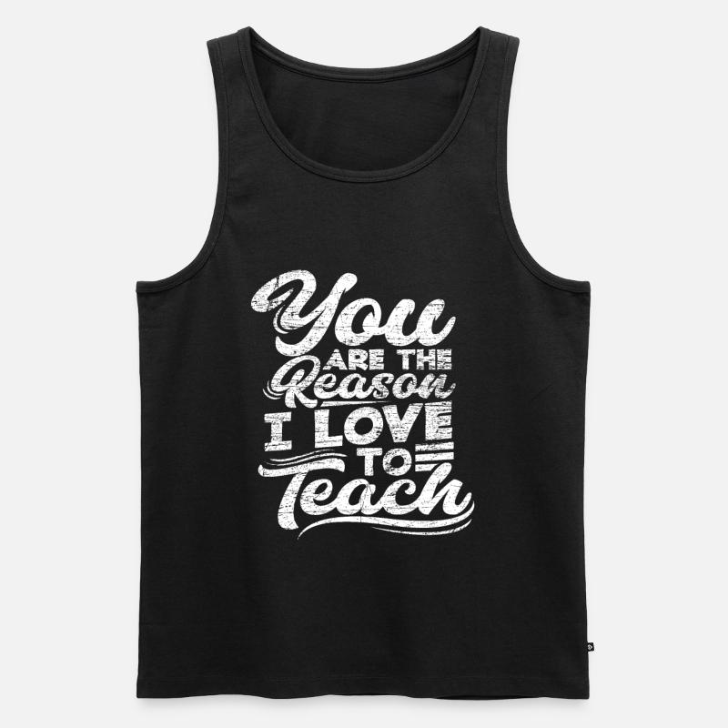 Lehrer - Männer Premium Bio Tank Top - Schwarz
