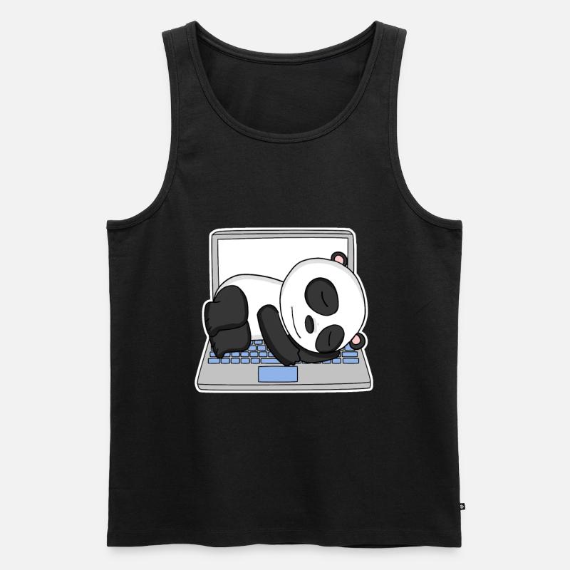 Computer Nerd Programmierer Herren Geschenk - Männer Premium Bio Tank Top - Schwarz