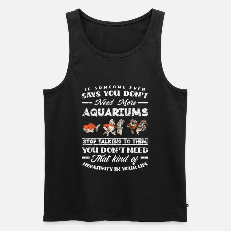 Aquarium - Männer Premium Bio Tank Top - Schwarz