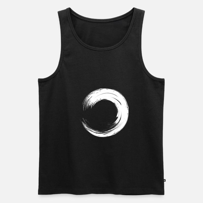 Kreis - Männer Premium Bio Tank Top - Schwarz