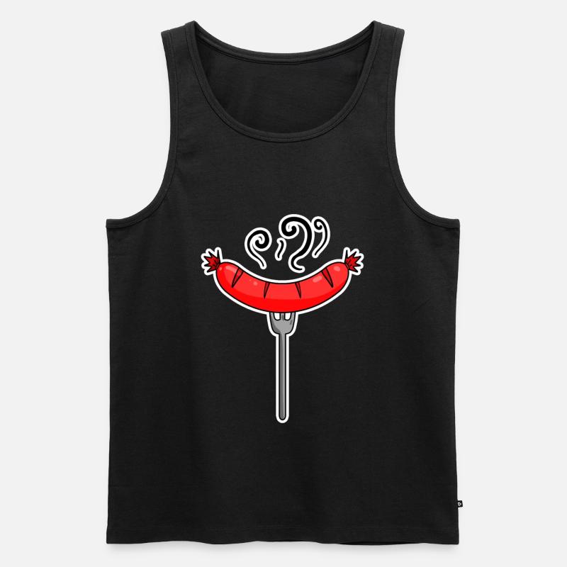 Wurst - Männer Premium Bio Tank Top - Schwarz