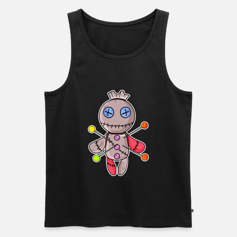 Voodoo doll - Männer Premium Bio Tank Top - Schwarz