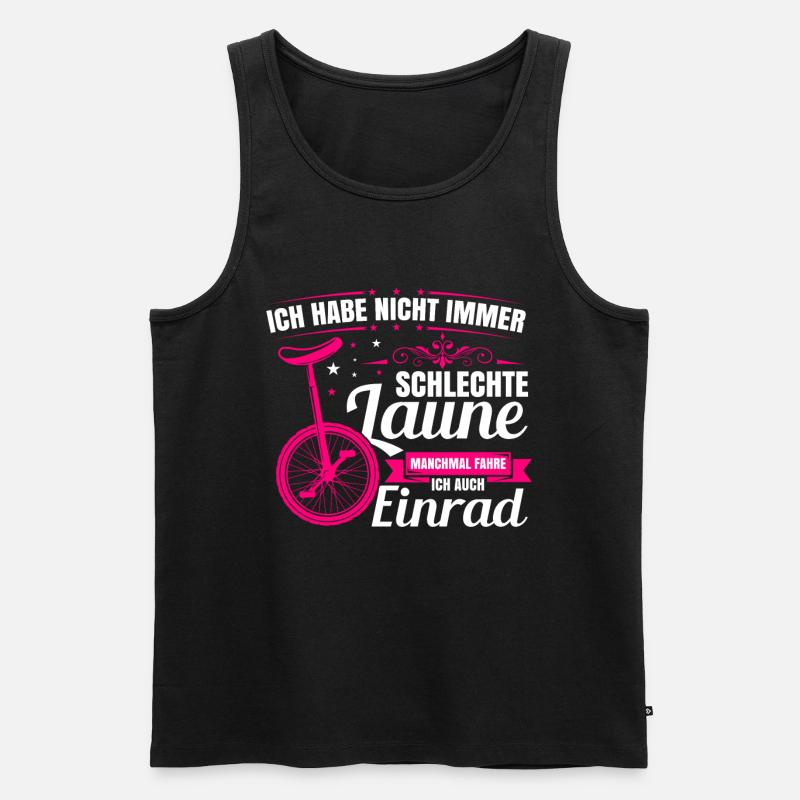Einrad - Männer Premium Bio Tank Top - Schwarz