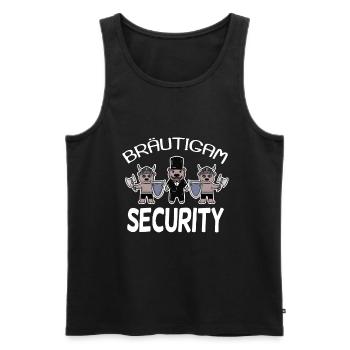 Bräutigam Security Wikinger - Männer Premium Bio Tank Top - Schwarz - Vorne - Michal (187cm)