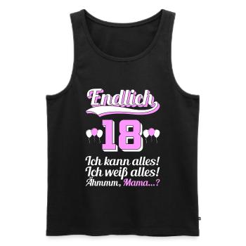 18. Geburtstag Lockdown lustiges Tochter Geschenk - Männer Premium Bio Tank Top - Schwarz - Vorne - Michal (187cm)