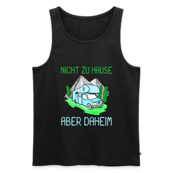 Wohnmobil Camping Camper - Männer Premium Bio Tank Top - Schwarz - Vorne - Michal (187cm)