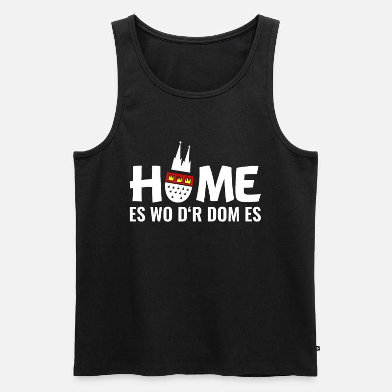 Köln Dom Kölner Kölle - Männer Premium Bio Tank Top - Schwarz