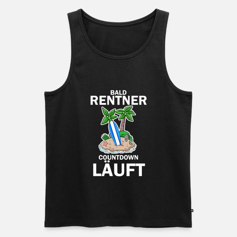 Rentner Countdown - Männer Premium Bio Tank Top - Schwarz