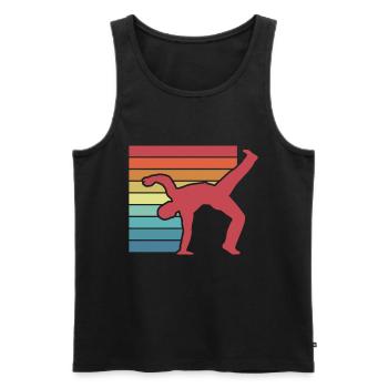 Capoeira Kampfkunst Kampfsport - Männer Premium Bio Tank Top - Schwarz - Vorne - Michal (187cm)