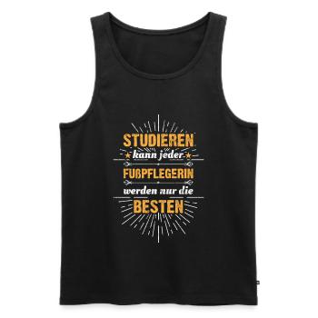 Fußpflegerin Podologin lustiges Sprüche Geschenk - Männer Premium Bio Tank Top - Schwarz - Vorne - Michal (187cm)