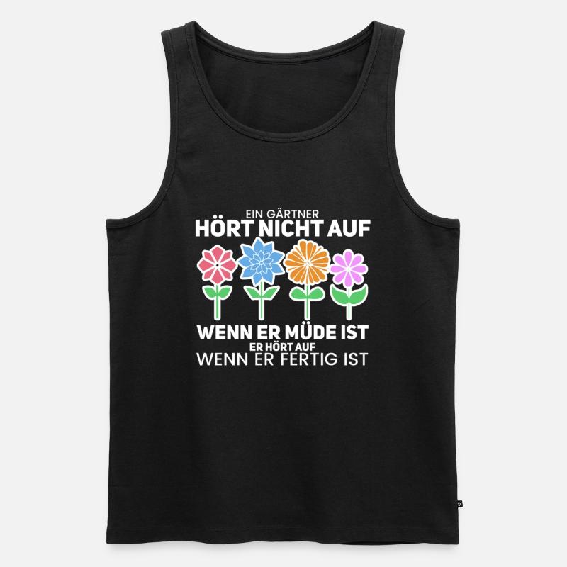 Gärtner - Männer Premium Bio Tank Top - Schwarz