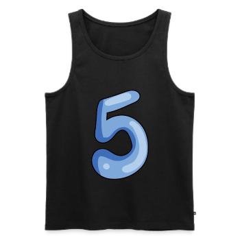 5 - Männer Premium Bio Tank Top - Schwarz - Vorne - Michal (187cm)