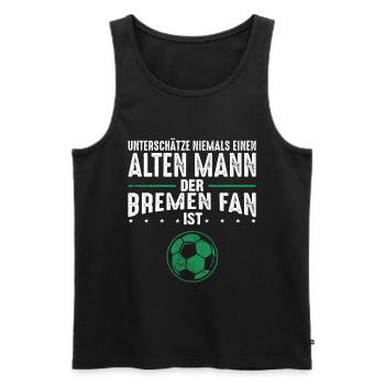 Bremen Fan Fußballfan Fanclub Männer Geschenk - Männer Premium Bio Tank Top - Schwarz - Vorne - Michal (187cm)