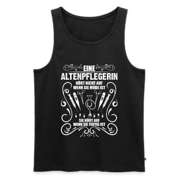 Altenpflegerin Altenheim Altenpflege Geschenk - Männer Premium Bio Tank Top - Schwarz - Vorne - Michal (187cm)