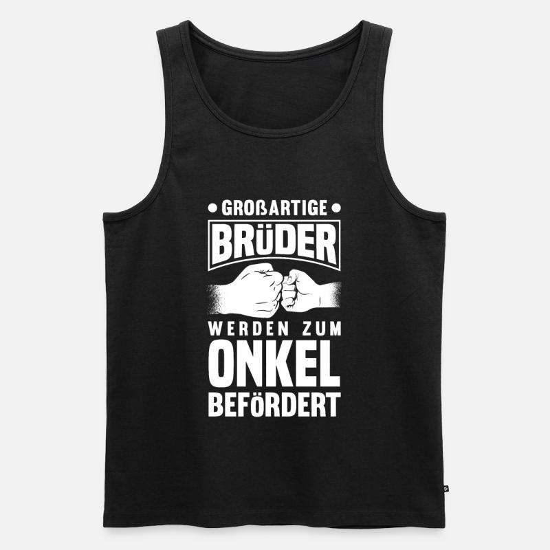 Onkel - Männer Premium Bio Tank Top - Schwarz