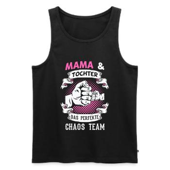 Mama & Tochter Partnerlook Geschenkidee - Männer Premium Bio Tank Top - Schwarz - Vorne - Michal (187cm)