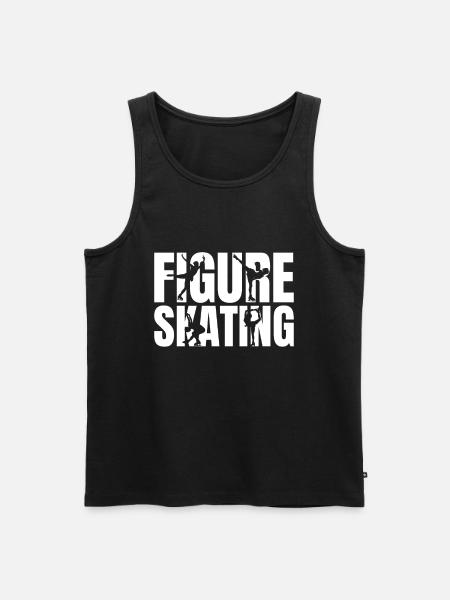 Eiskunstlauf Eiskunstlauf - Männer Premium Bio Tank Top - Schwarz
