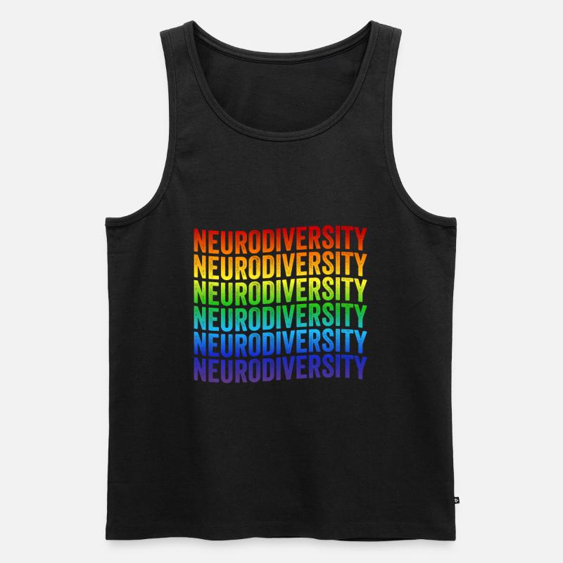 Autismus-Bewusstsein Feiern Sie die - Männer Premium Bio Tank Top - Schwarz