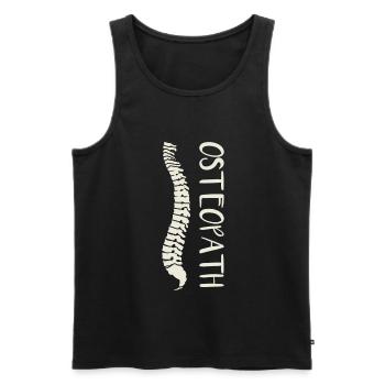 Doktor der Osteopathischen Medizin DO Osteopathie - Männer Premium Bio Tank Top - Schwarz - Vorne - AI Model Male 178 light (178cm)