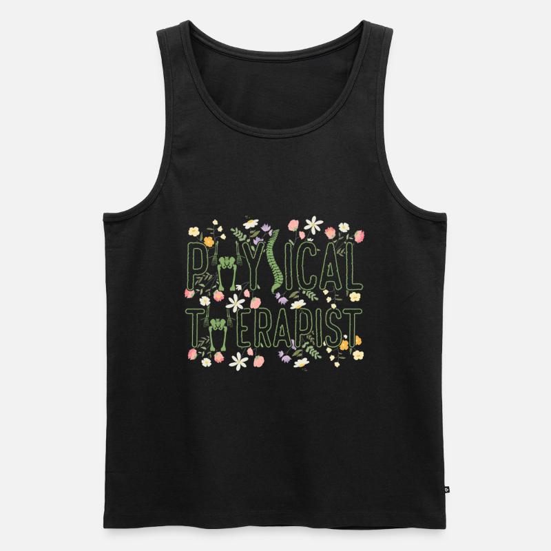 Physiotherapeutin - Männer Premium Bio Tank Top - Schwarz