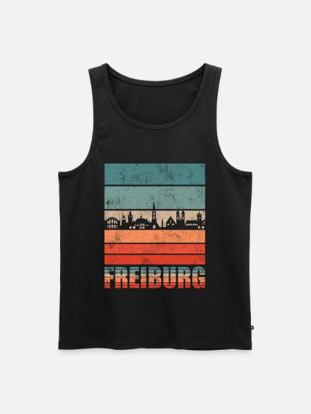 Freiburg - Männer Premium Bio Tank Top - Schwarz