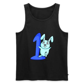 1 Jahr alt 1 Geburtstag Geschenk - Männer Premium Bio Tank Top - Schwarz - Vorne - AI Model Male 178 light (178cm)