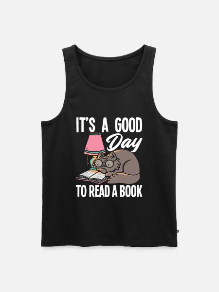Book Books Bookworm - Men's Premium Organic Tank Top - black
