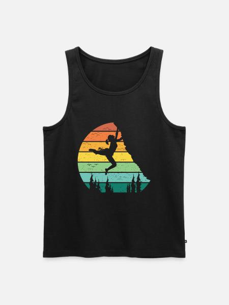 Bouldering Athlete - Men's Premium Organic Tank Top - black