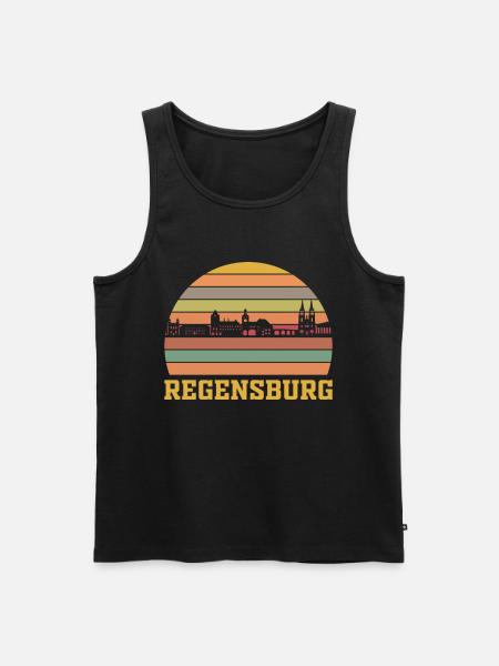 Regensburg - Männer Premium Bio Tank Top - Schwarz