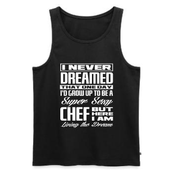 Cook Cook Chef Chef - Men's Premium Organic Tank Top - black - Front - AI Model Male 178 light (178cm)
