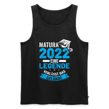 Witzige Matura 2022 Geschenkidee - Männer Premium Bio Tank Top - Schwarz - Vorne - AI Model Male 178 light (178cm)